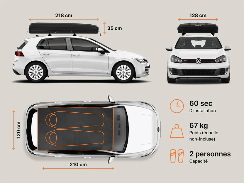 Tente de toit rigide Tentbox classic 2.0 – Image 3