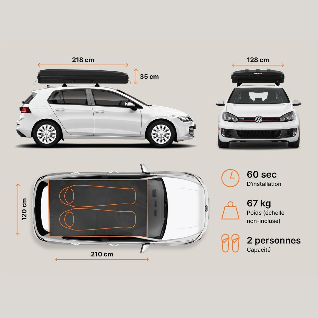 Tente de toit rigide Tentbox classic 2.0 – Image 3